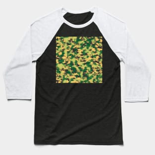 Yellow green Camouflage Baseball T-Shirt